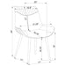 Tufted Swivel Side Chair (Set of 2) - Gray Furniture Max