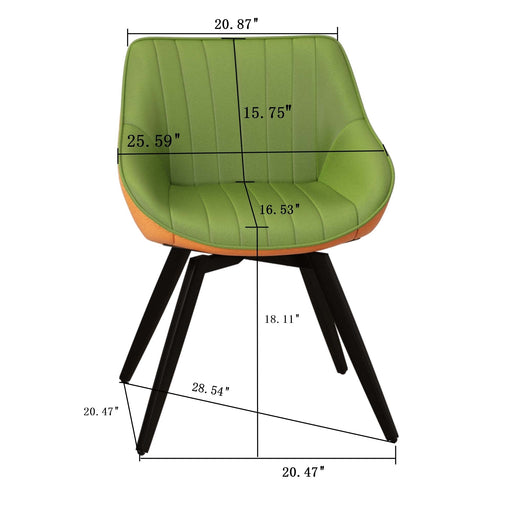 Modern Medieval Kitchen Dining Chair With 360 ° Rotation Home Essentials