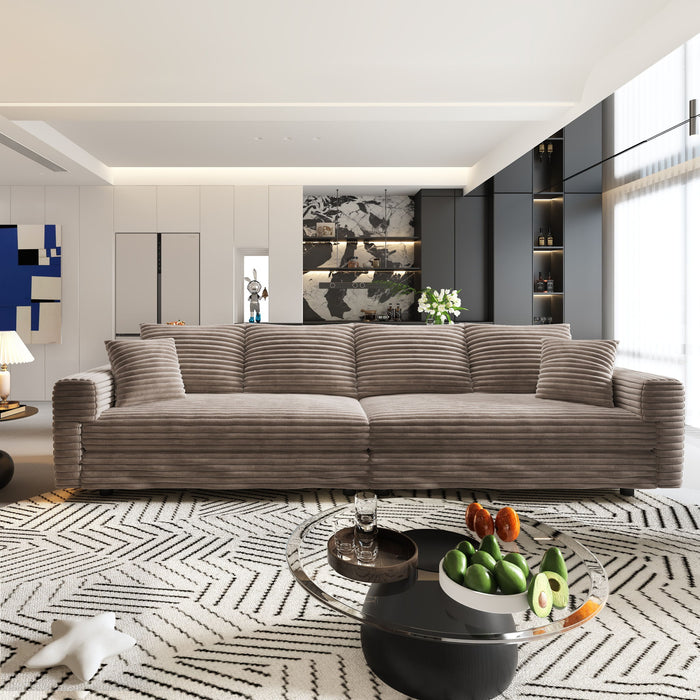 4 Seat Sofa, Deep Seat Couches With Soft Pillows Home Essentials