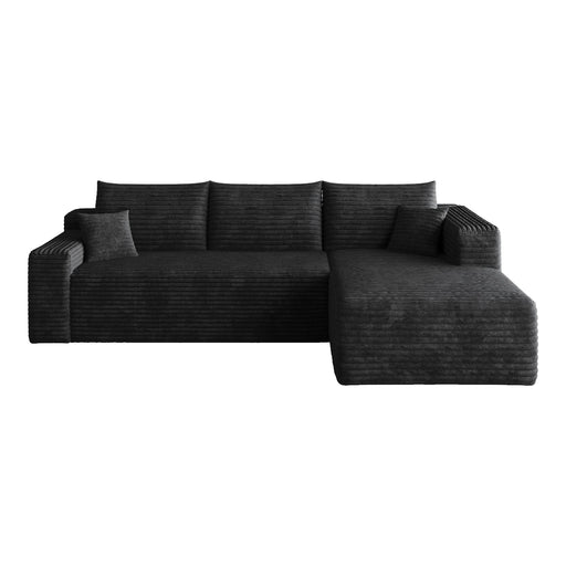 Cloud Sectional Sofa, Comfort U-Shaped Sofa For Living Room - Black Home Essentials