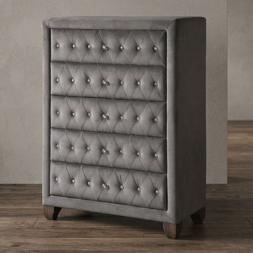 Sophia - 5 Drawer Chest - Gray Matrix Furniture Group