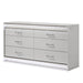 Glam - 6 Drawer Dresser & LED Lighting (Includes Dresser Only) - White Matrix Furniture Group
