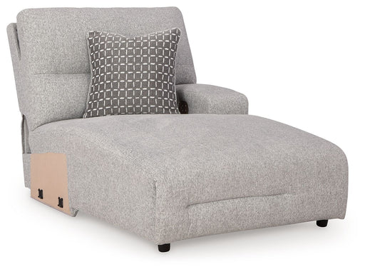 Acklen Place - Raf Power Reclining Back Chaise - Pewter Signature Design by Ashley®
