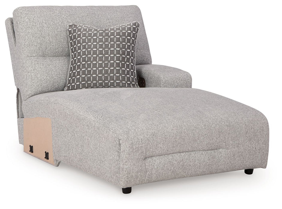 Acklen Place - Raf Power Reclining Back Chaise - Pewter Signature Design by Ashley®