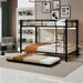 Bunk Bed For Kids, Convertible Frame With Ladders & Guardrail Home Essentials
