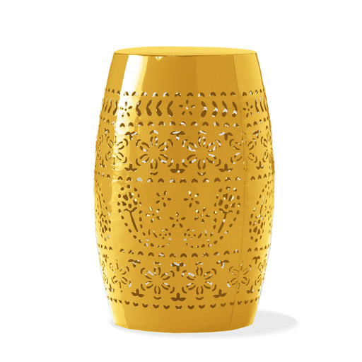 12" Outdoor Lace Cut Side Table Noble House