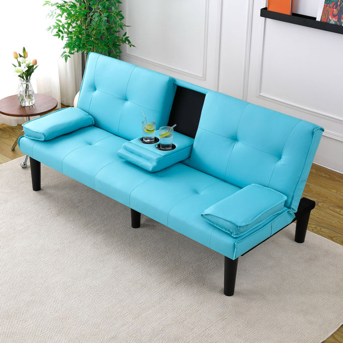 Sofa Bed With Foldable Design And Cup Holder Home Essentials