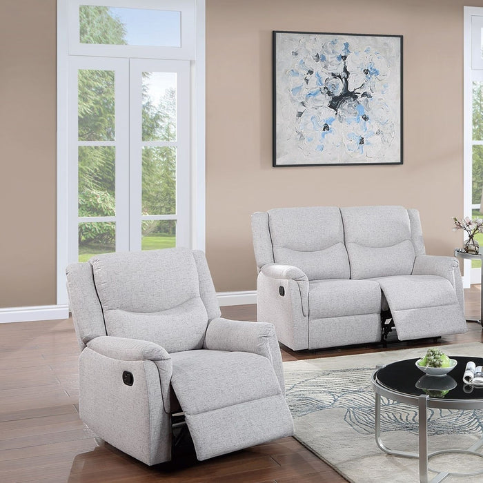 2 Piece Living Room Set With Loveseat And Recliner Home Essentials