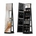 Swivel Jewelry Cabinet With Full Length Mirror Daily Nest
