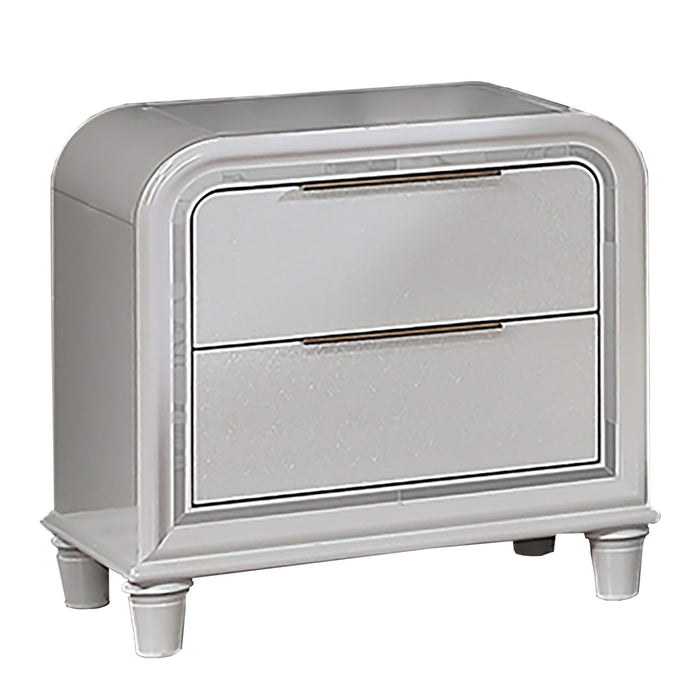 Nightstand With 2 Drawers Bedside Table - White Home Essentials