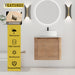 Wall Mounted Bathroom Vanity & Art Sink & 1 Soft Close Door Home Essentials