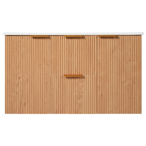 Modern Wall Mounted Bathroom Vanity, Soft Close Doors Hearth and Haven