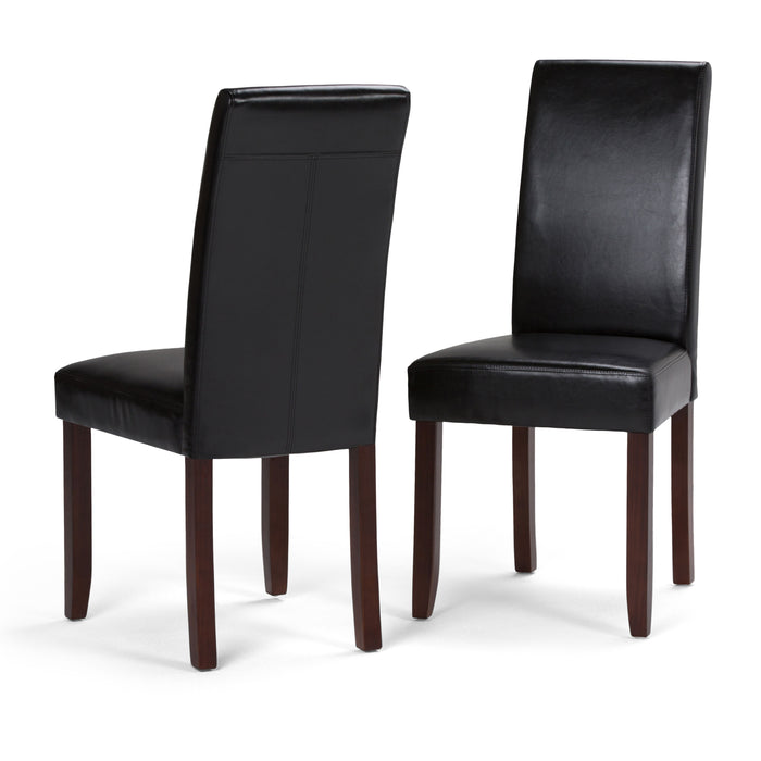 Acadian - Parson Dining Chair (Set of 2) - Midnight Black