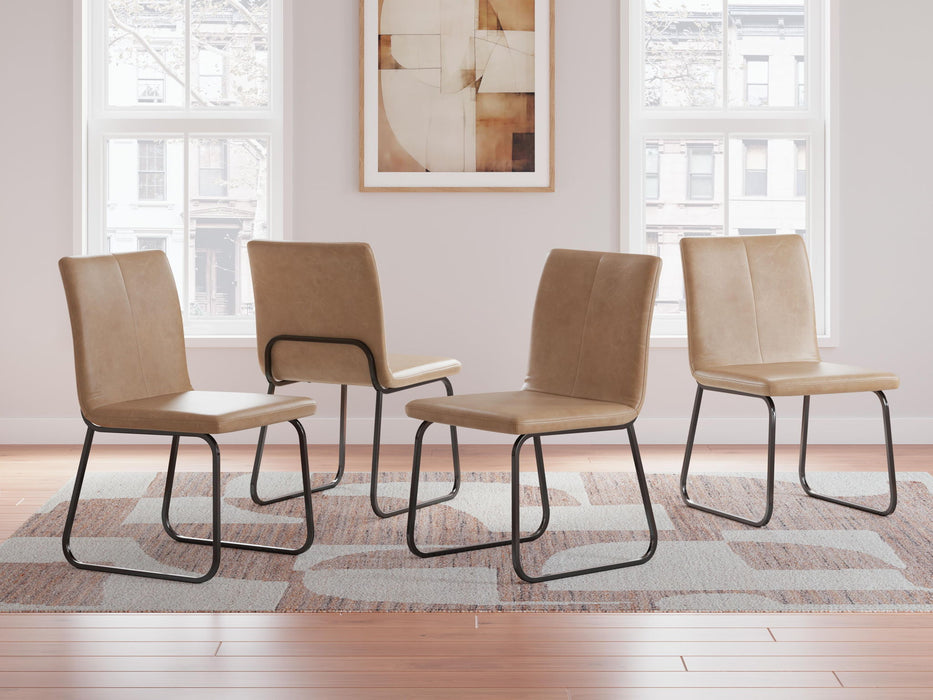 Pharwynn - Dining Upholstered Side Chair (Set of 4) - Toast Signature Design by Ashley®