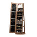 Swivel Jewelry Cabinet With Full Length Mirror Daily Nest