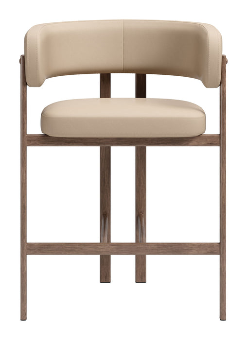 Ruge - Counter Stool (Set of 2) - Beige Zuo Modern
