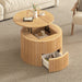 Round Lift Top Coffee Table With Hidden Storage For Living Room Hearth and Haven