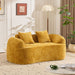 Curved 2 Person Compress Sofa With Armrests, Includes Pillows Home Essentials