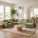 Modular 5 Seat U-Shape Sectional Sofa With Chaise Lounge, Built In Cup Holders And Storage Drawer Hearth and Haven