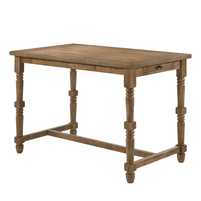 Farsiris - Counter Height Table - Weathered Oak ACME