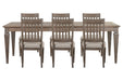 Lancaster - 7 Piece Extendable Rectangular Dining Table Set Magnussen Furniture