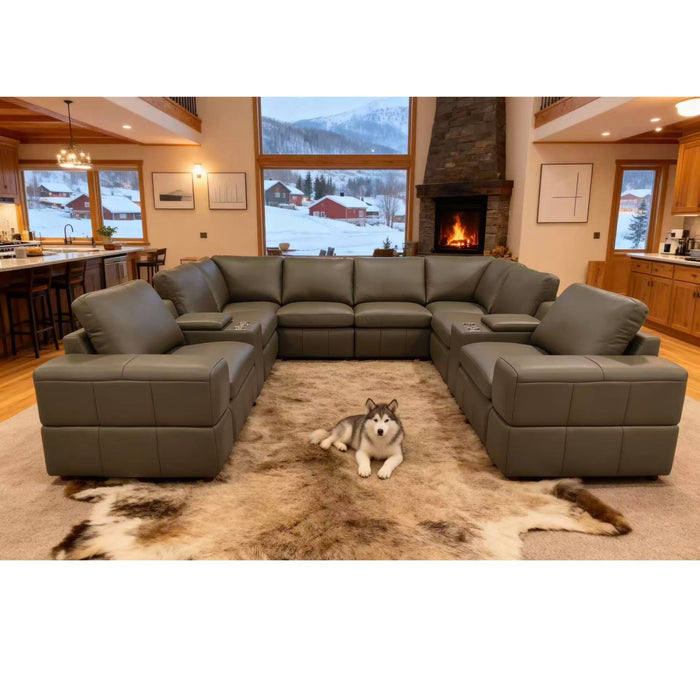 Modular Sectional With Large Square Arms Home Essentials