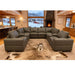 Modular Sectional With Large Square Arms Home Essentials