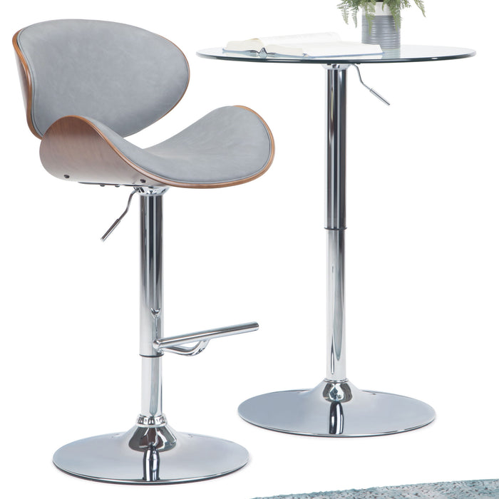 Marana - Multifunctional Handcrafted Bentwood Adjustable Swivel Bar Stool Simpli-Home
