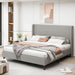 Upholstered Bed & High Headboard Design Home Essentials