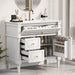 Freestanding Bathroom Vanity With Sink, Adjustable Shelf, Flip Drawer Hearth and Haven