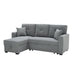 Sleeper Sectional With Pull Out Bed, Reversible Chaise Home Essentials