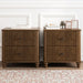 Fluted Nightstand With 3 Drawers Home Essentials