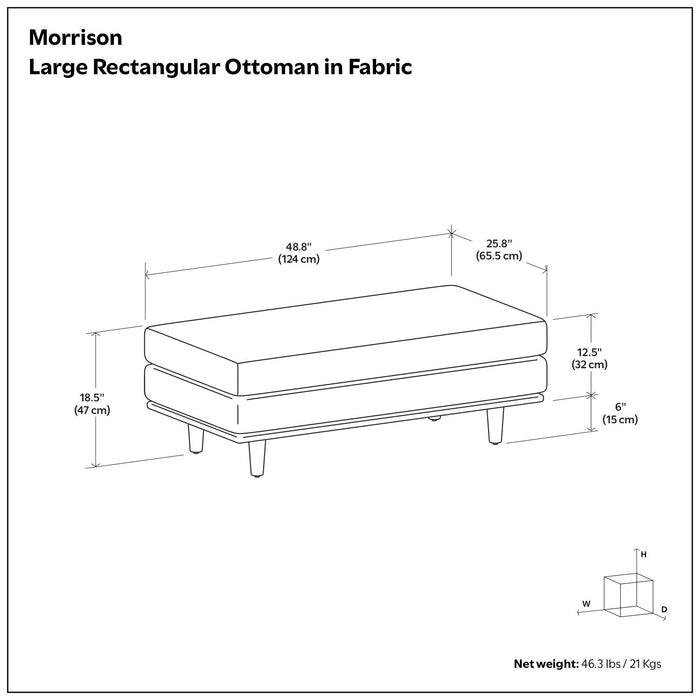 Morrison - Handcrafted Ottoman Simpli-Home