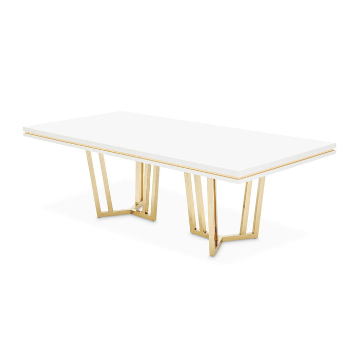 Palm Gate - Rectangular Dining Table - Cloud White