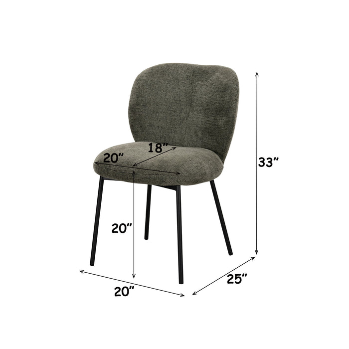 Cassian - Side Chair (Set of 2) - Green Acme