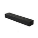 48'' Embossed Fireplace Mante, Wall Mounted Floating Shelf - Black Home Essentials