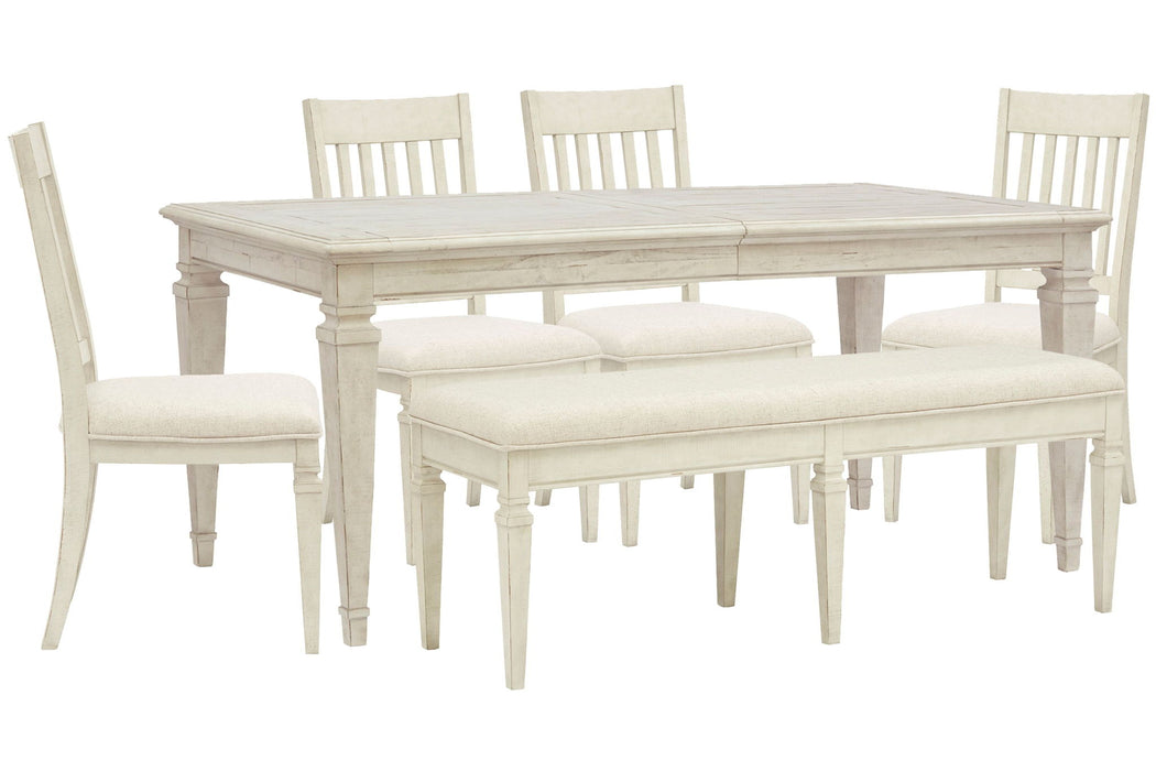 Newport - 6 Piece Extendable Rectangular Dining Table Set Magnussen Furniture