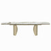 Cora - Dining Table - Ceramic Top & Golden Champange ACME