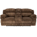 Contemporary Motion Loveseat With Console Storage Home Essentials