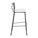 Modern Charlotte - Contemporary Fixed Height Barstool (Set of 2) Lumi Source
