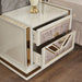 Omari - 2 Drawer Nightstand - Beige Matrix Furniture Group