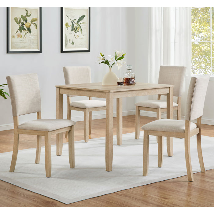 Modern 4 Person Dining Table Set With 4 Chairs Home Essentials