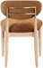 Riccio - Fabric Dining Side Chair (Set of 2) - Natural Frame Meridian Furniture