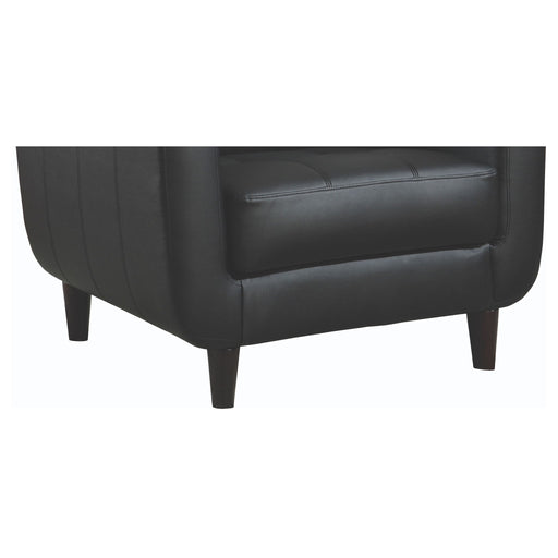 Track Arm Accent Chair With Tufted Upholstery - Black Furniture Max