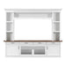 Extra Long TV Stand With 7 Color LED Lights, Adjustable Shelves & Storage Cabinets Hearth and Haven