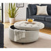 Tufted Storage Ottoman With Upholstery Home Essentials
