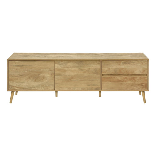TV Stand Console With Storage Drawers And Cabinets - Walnut 8th Street