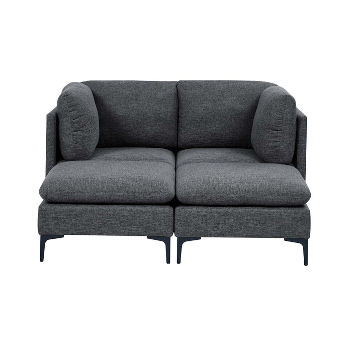 Upholstered Modular Sectional & Tall Legs Home Essentials