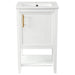 Modern Bathroom Vanity With Sink, Soft-Closing Door And Open Shelf Hearth and Haven