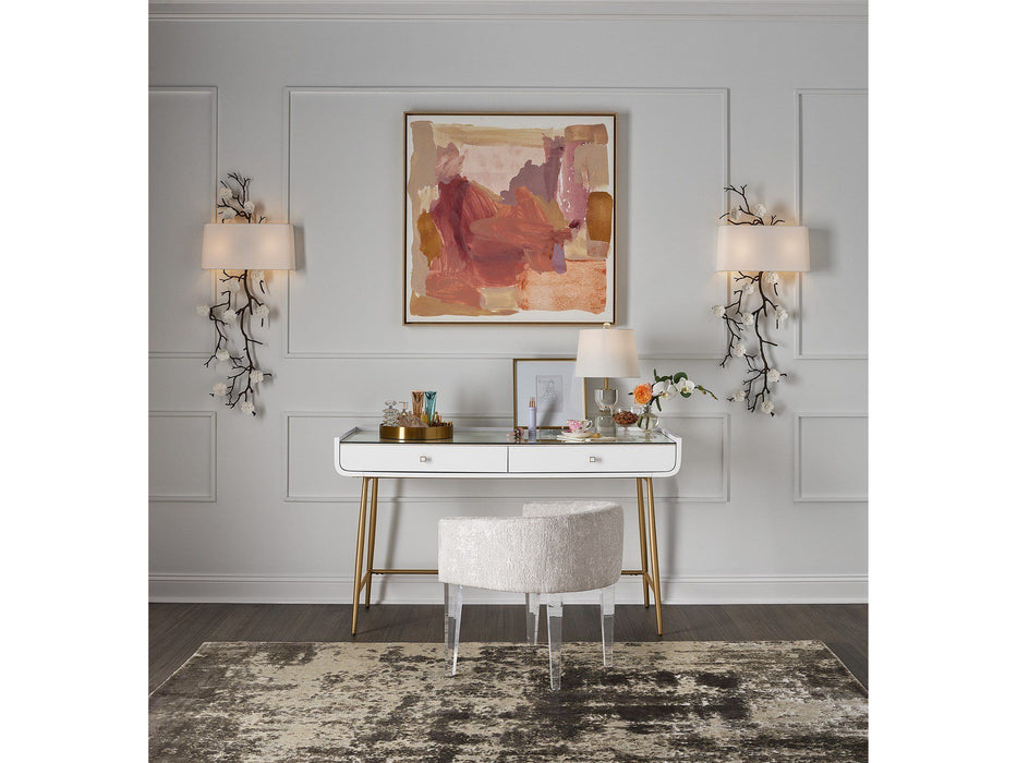 Love. Joy. Bliss.-Miranda Kerr Home - Allure Vanity Desk - White Miranda Kerr Home